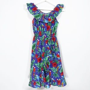 Vintage Kole Kole Floral Hawaiian Aloha Dress